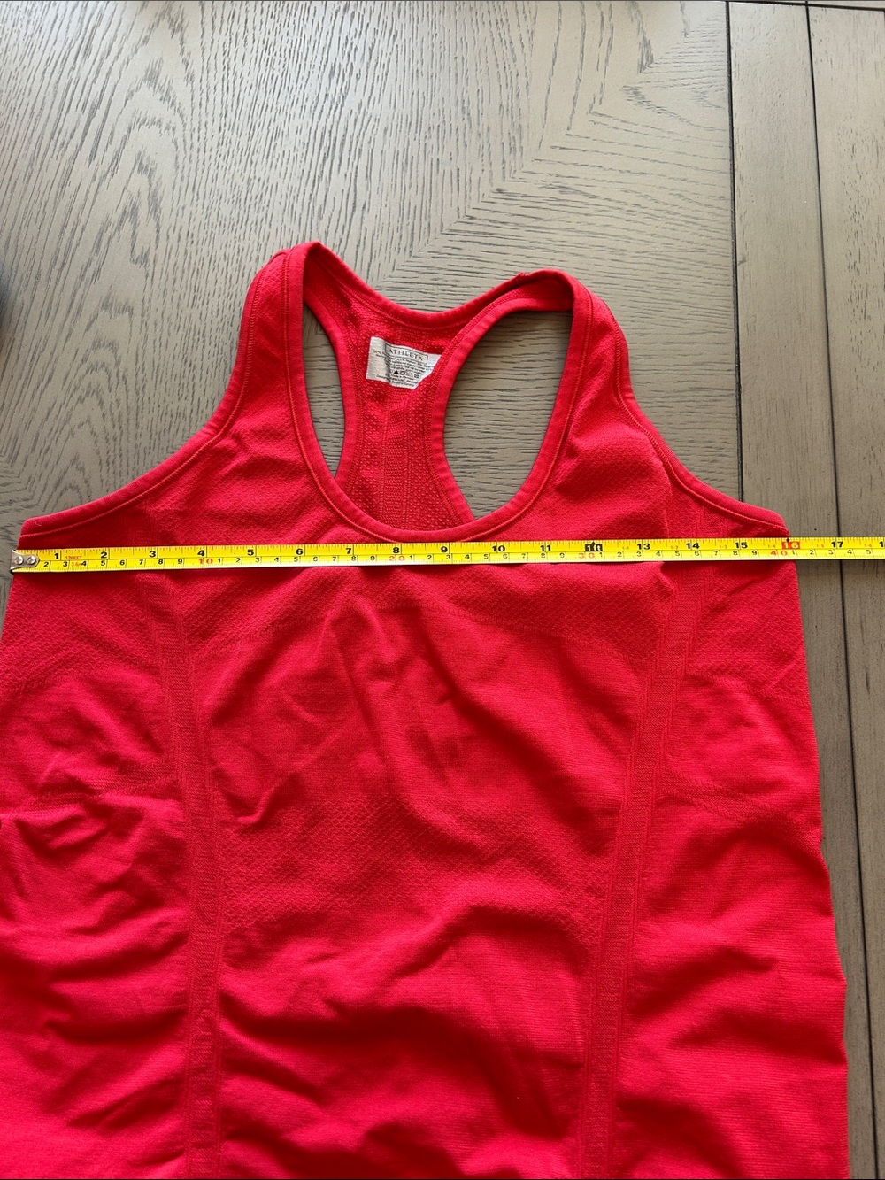Athleta Racerback Ruched Tank Tops - Red & Gray L - Picture 6 of 11